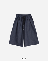 Add Stripe Bermuda Denim Pants