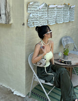 muffler strap set shirring tube top