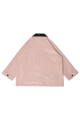 Eco Leather Half Jacket (pink)