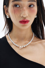 N LOGO BALL NECKLACE