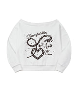 VCF CRY ONE OFF SHOULDER SWEAT SHIRT