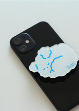 スマホグリップ グッドナイトホワイトドッグ