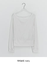 ケムタ レイヤード オフショルダー ロングスリーブ Tシャツ