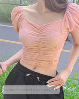 【MADE】Shirring blouse