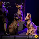 P-PET/PF ART TOYS Hairless Cat Art Figure – Gangster Cat Society Tattoo Style, Designer Toy Animal Sculpture Mini Collectible