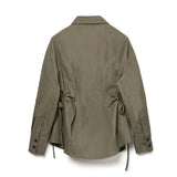[LINE] Circle String Wrinkle Shirt (2colors)