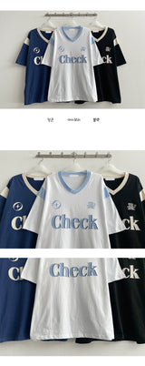 ジェダイカラーリングVネック半袖Tシャツ