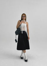[MADE] Evelet SET - Lace tube top muffler