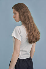 ラベルベーシックTシャツ_white