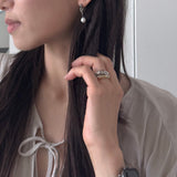 パールドロップピアス