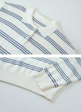 #DO Multi Border Half Button Collar Knit (2color)