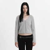 C SOFT KNIT CARDIGAN SET-UP_GREY