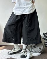 RIVET カーペンターストラップナイロンバミューダ 🩶🤍🖤3COLOR