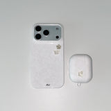 [MADE][+MagSafe] BUTTERFLY BUTTON LACE PHONE CASE (glossy hard)