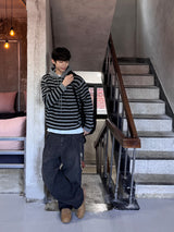 Ease Wide Two-Tuck Denim Pants