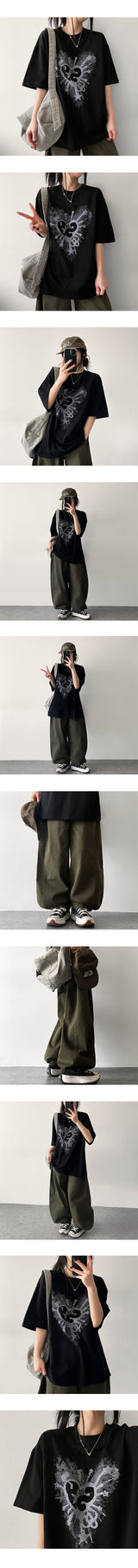 ラークルハート半袖Tシャツ