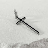 ss-Multi P circle keyring necklace_silver