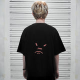 PEANUT STAIN - Fakenut Stain Fighting Black Boxy Oversized Tshirt