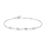 Silver Multi-Sparkle 925 Silver Bracelet B061-04H