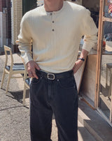 キャノン モア ヘンリーネック ニット