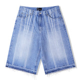 navajo パターンカットオフバミューダパンツ light blue