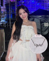 [Baby DONT Cry Yihyun Necklace] Dreamy Crystal Semi Choker Necklace