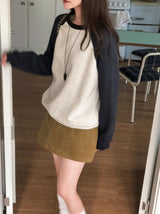 Casual Mood Raglan Sweat Shirt (3color)