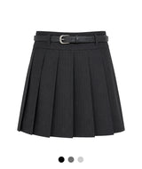 ビアンカ ピンストライプ ベルトスカート