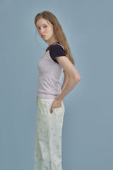ラベルベーシックTシャツ_navy