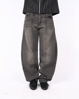 Regular Balloon Denim - Aged Black
