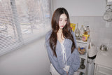 lovely blue checkered cotton blouse