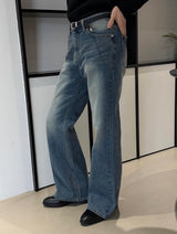 All cat blue boots cut pants