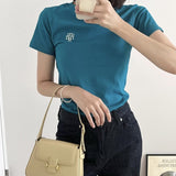 ステッチロゴベーシックTシャツ [BLUE]