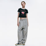 ライフイズアピーチクロップリンがーTシャツ_ブラック