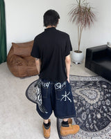 メドローカットハーフジップ半袖Tシャツ