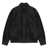 WASHED FAUX LEATHER BLOUSON