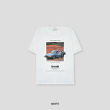 サーブカープリントショートスリーブTシャツ (2color)