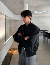 Bake Eco YKK Biker Leather Blouson Jacket