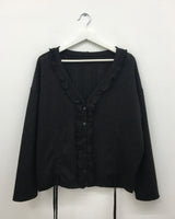 Punch Shirring Ruffle Cardigan (3color)