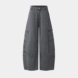 American Vintage High Waist Wide Leg Denim Pants