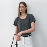 (Z-T-6823)エッセンシャルスタンダードラウンドネックTシャツ