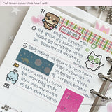 A6 Green clover+Pink Heart refill