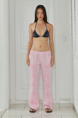 STUD EMBROIDERED BIKINI / DENIM