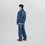 BINDING POINT DENIM JACKET
 - BLUE