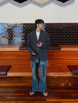 Awesome Sand Semi Bootcut Denim Pants (7color)