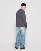 26SS ADLV ヘンリーネックワッフル長袖Tシャツ