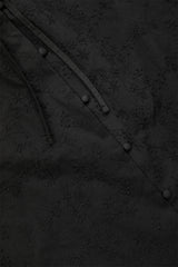 フラワーガーデンステッチブラウス [Black]