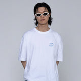 [UNISEX] Small Line Drawing Smile Short Sleeve T-Shirt