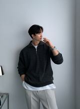 Hendes Daily Ribbed Semi-Zip Up Knit