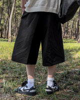 (belt presentation) Cotton Bermuda Pants